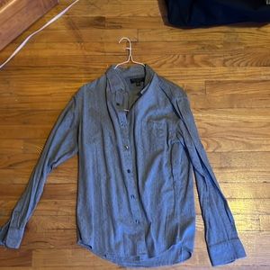 Casual gray Dress shirt with pattern- Medium